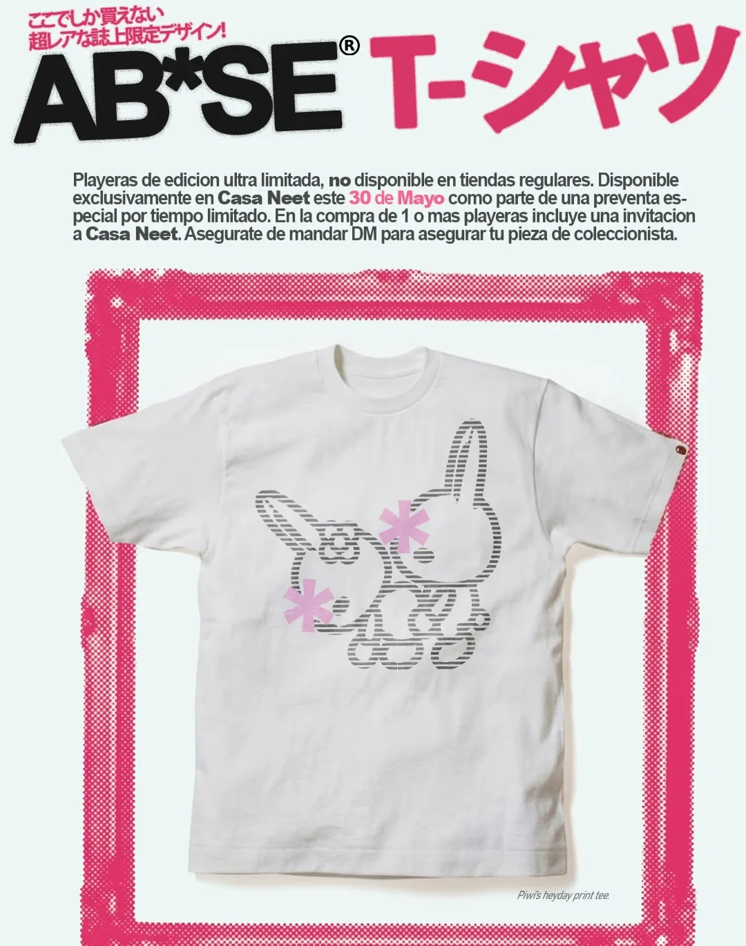 AB*SE T-シャツ: Piwi's heyday print tee