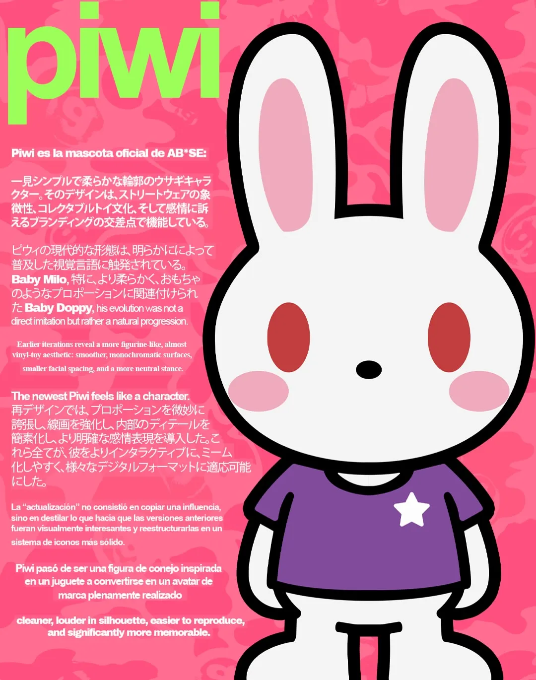 Piwi, la mascota oficial de AB*SE